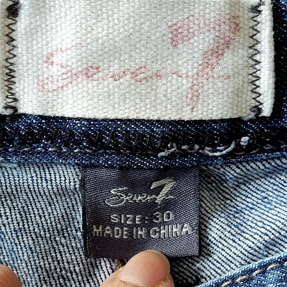 Seven7 Stretch Bootcut jeans, medium blue, mid-rise, Size 30 - Picture 5 of 11